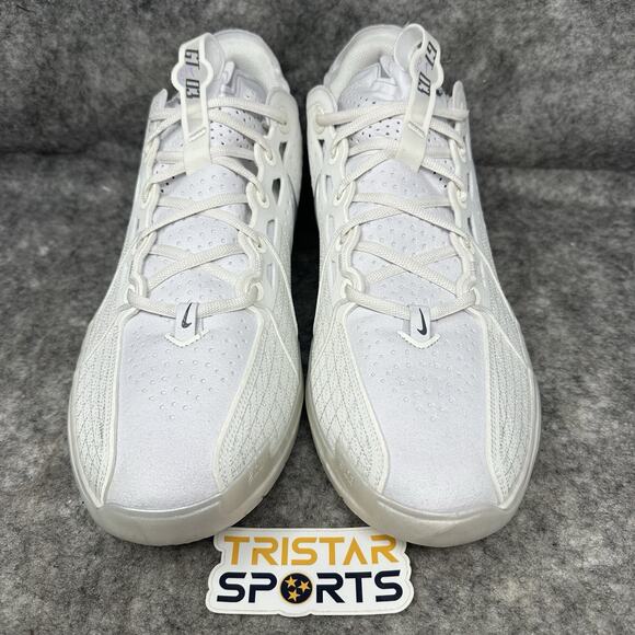 Nike Air Zoom GT Cut 3 Basketball Shoes Mens Size 13 Sail Smoke Grey DV2913-106 - Picture 2 of 8